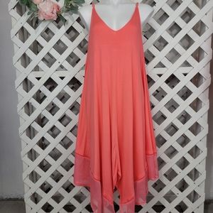 NWT Charlie Paige Coral Pink Dress Size Small/Medium